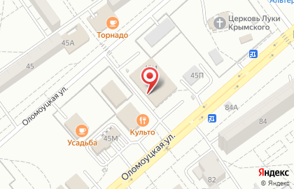 Швейная мастерская Светланы Олейниковой на Оломоуцкой улице на карте