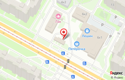Терминал МТС банк на Шлиссельбургском проспекте на карте