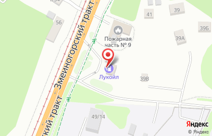 Лукойл в Барнауле на карте