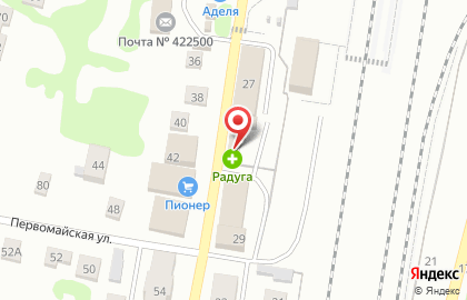 Аптека Радуга на Первомайской улице на карте