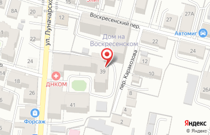 Ангар на улице Луначарского на карте