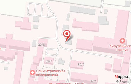 Амурская областная психиатрическая больница на Больничной улице, 32 на карте