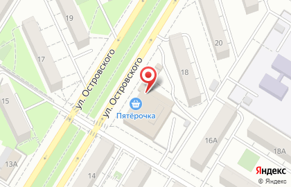 Оптово-розничная сеть магазинов Двери Форпост на улице Островского на карте