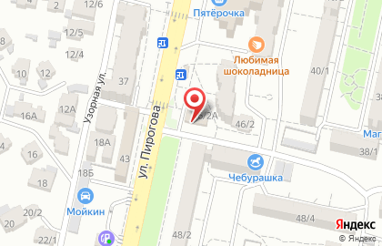 Рок-бар на улице Пирогова на карте