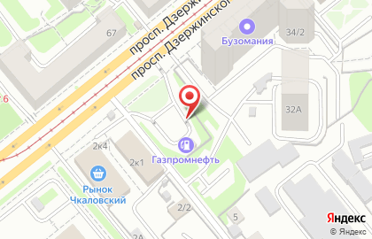 АЗС Янтарь на улице Бродского на карте