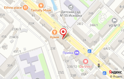 Клиника эпиляции и косметологии Шелк в Советском районе на карте
