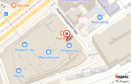 Магазин-склад цифровой и бытовой техники DNS Technopoint в Красносельском районе на карте