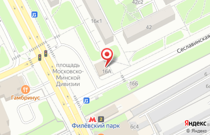 Автобусная станция Филёвский парк на карте