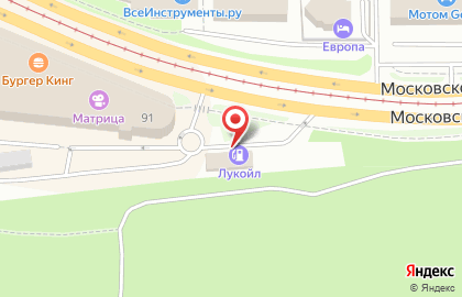 АЗС Лукойл на Московском шоссе, 91а к 2 на карте