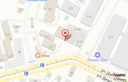 Компания по продаже срубов в Орджоникидзевском районе на карте