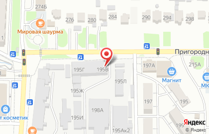 Оптовая фирма на Пригородной улице на карте