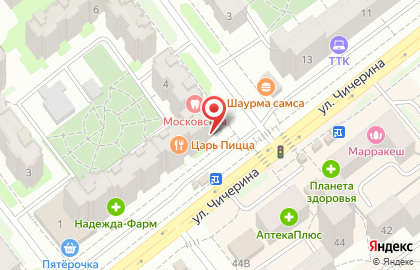 Магазин бытовой химии и косметики Фортуна на улице Чичерина на карте