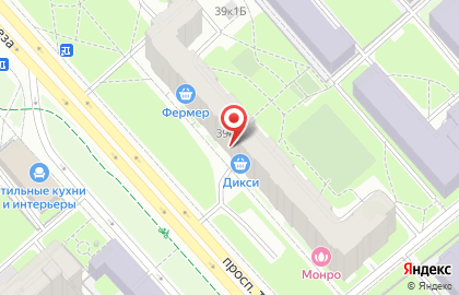 Супермаркет Дикси на метро Политехническая на карте