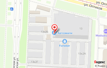 Эксклюзив на улице Оптиков на карте