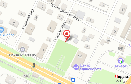 Бизон в Сельском переулке на карте