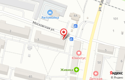 Магазин Центр упаковки на Московской улице на карте