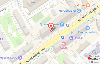 Аптека Форте на улице Маяковского, 14 в Химках на карте
