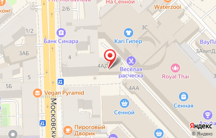 Магазин штор и тканей и тканей на Московском проспекте на карте