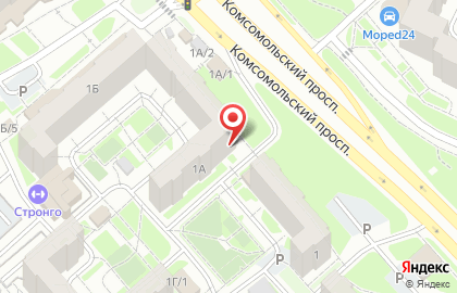 Рекламные щиты (6*3), Советский район, Ориентир-М на Комсомольском проспекте на карте