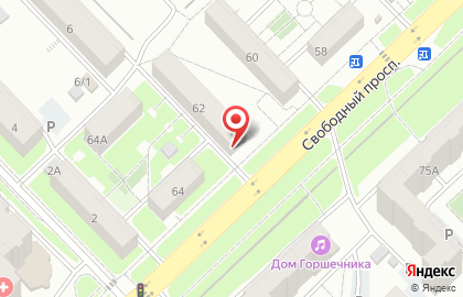 Ателье в Красноярске на карте