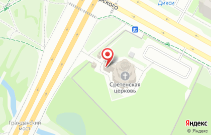 Храм Сретения Господня на карте