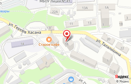 Продуктовый магазин во Владивостоке на карте
