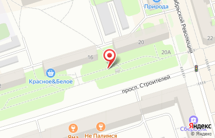 Киоск по продаже печатной продукции Уральская Пресса на проспекте Строителей на карте