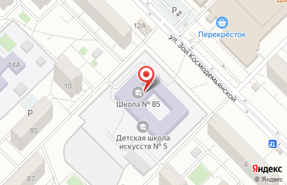 Кайот на Зои Космодемьянской на карте