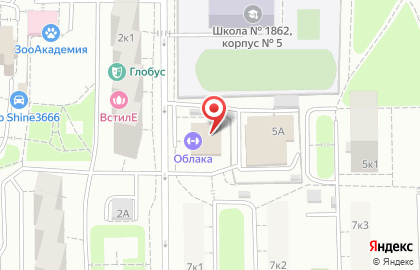 Фитнес-клуб Облака на Артековской улице на карте