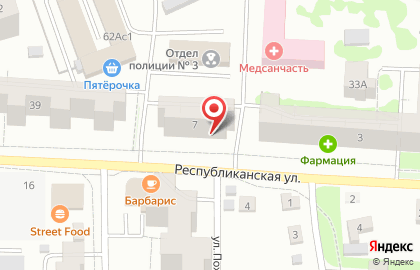 Магазин Красное & Белое в Саранске на карте