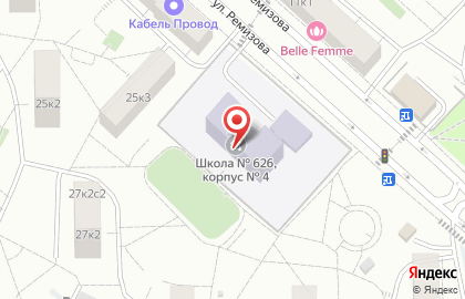 Школа танцев Данс Лайн на улице Ремизова на карте