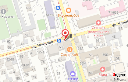 Аптека Интерфарм в Пролетарском районе на карте
