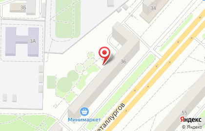 Банкомат ИКБ Совкомбанк, филиал в г. Красноярске на проспекте Металлургов на карте