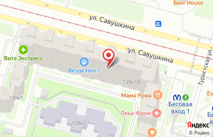 Салон Невская Оптика Вижен Сервис в Приморском районе на карте