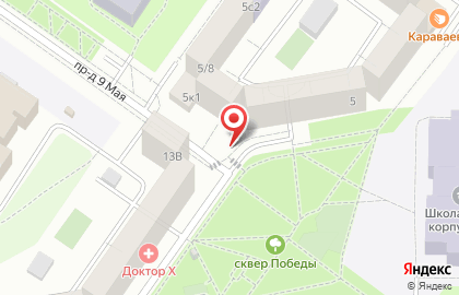 Киоск по продаже печатной продукции на улице Валерии Гнаровской на карте