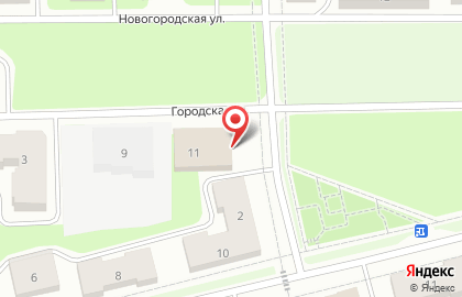 Полесье на Городской улице на карте