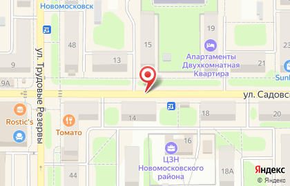 Детос на улице Садовского на карте