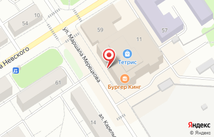 Газета Московский Комсомолец в Карелии на улице Маршала Мерецкова на карте