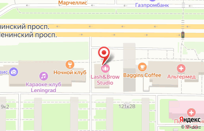 Школа английского языка CHICAGA на Ленинском проспекте на карте