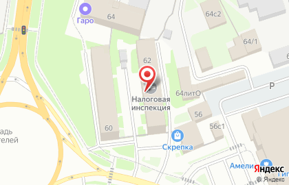 Полюс на Большой Санкт-Петербургской улице на карте