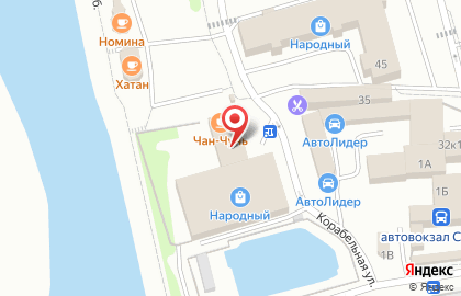 Торговый центр Народный на Корабельной улице на карте