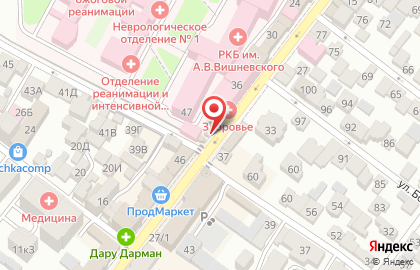 Продуктовый магазин в Махачкале на карте