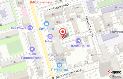 ЗАО Мапеи на проспекте Соколова на карте
