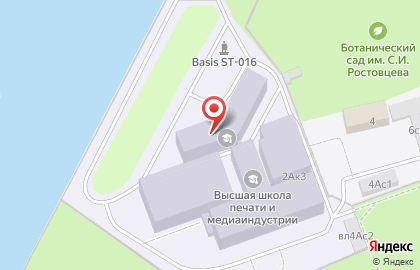 Московский политехнический университет в Тимирязевском районе на карте