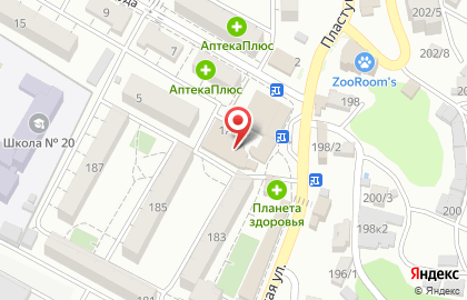 Магазин колбасных изделий в Центральном районе на карте