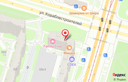 Продуктовый магазин в Санкт-Петербурге на карте