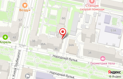 Монтажная компания Центр безопасности на Народном бульваре на карте