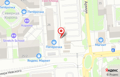 Киоск по продаже фруктов и овощей в Воронеже на карте