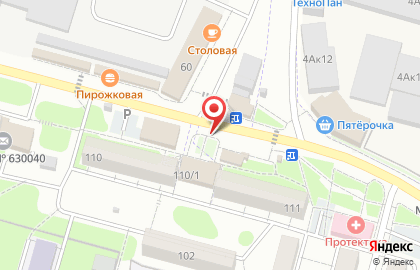 Киоск по продаже печатной продукции в Заельцовском районе на карте