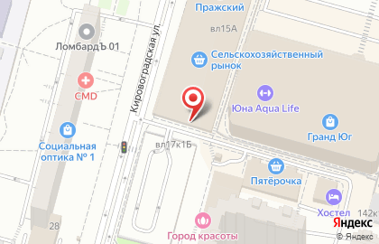 Магазин замороженных полуфабрикатов Элика на Кировоградской улице на карте